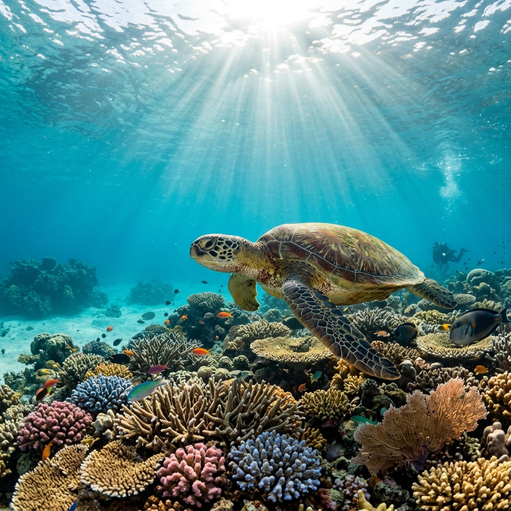 Tartaruga Marinha em Bazaruto Moçambique